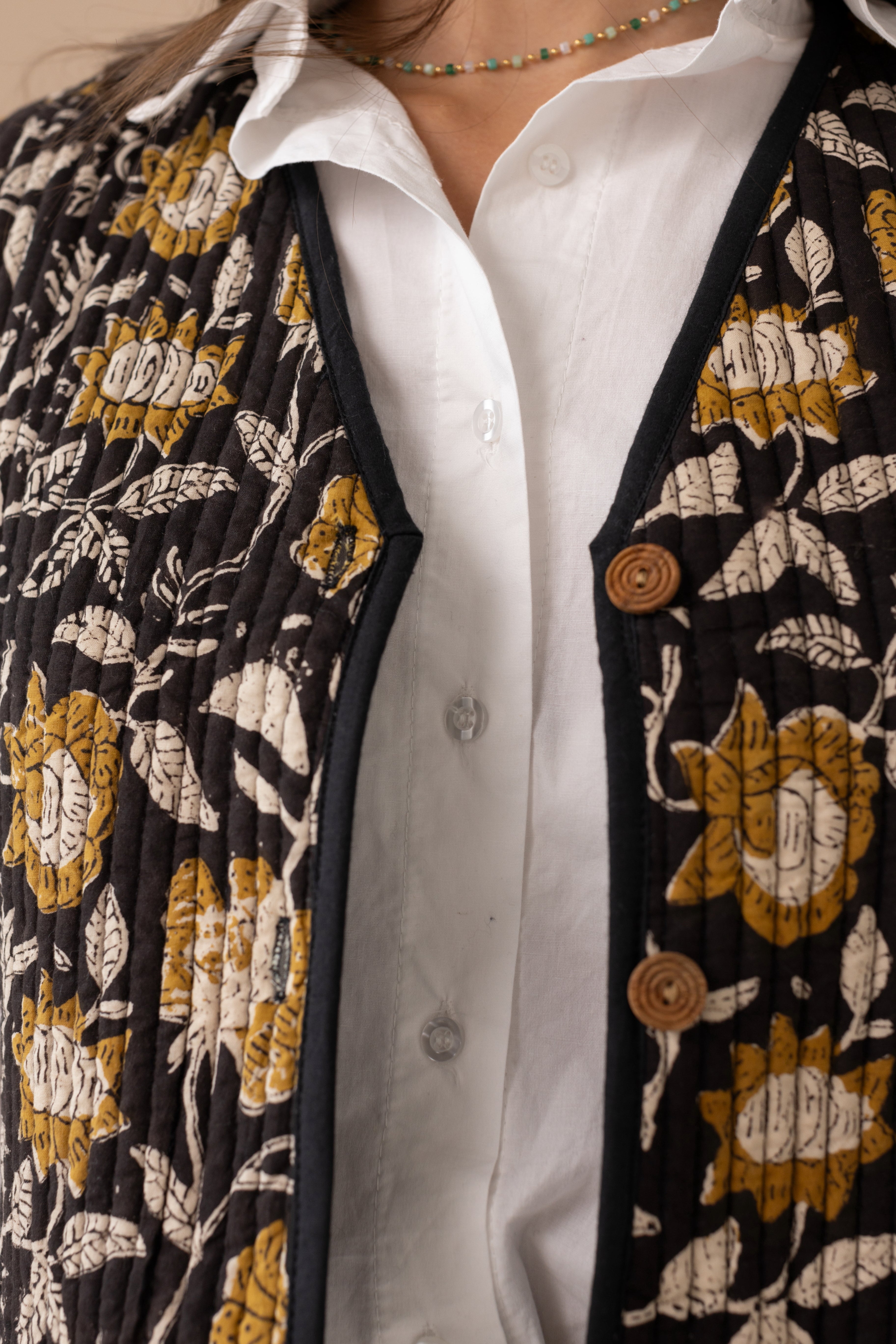 Jay Kalamkari Black Jacket