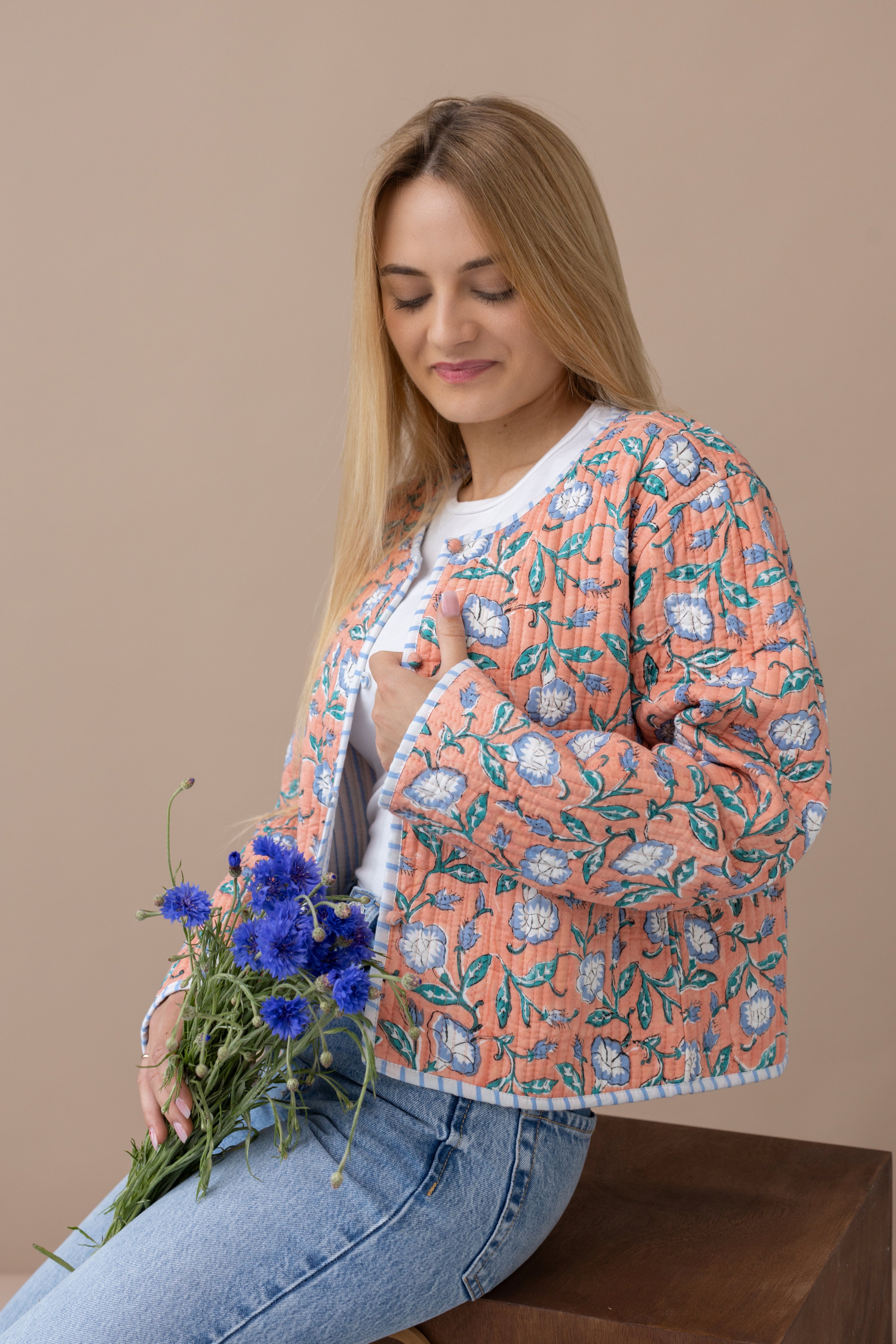 Taara peach Jacket