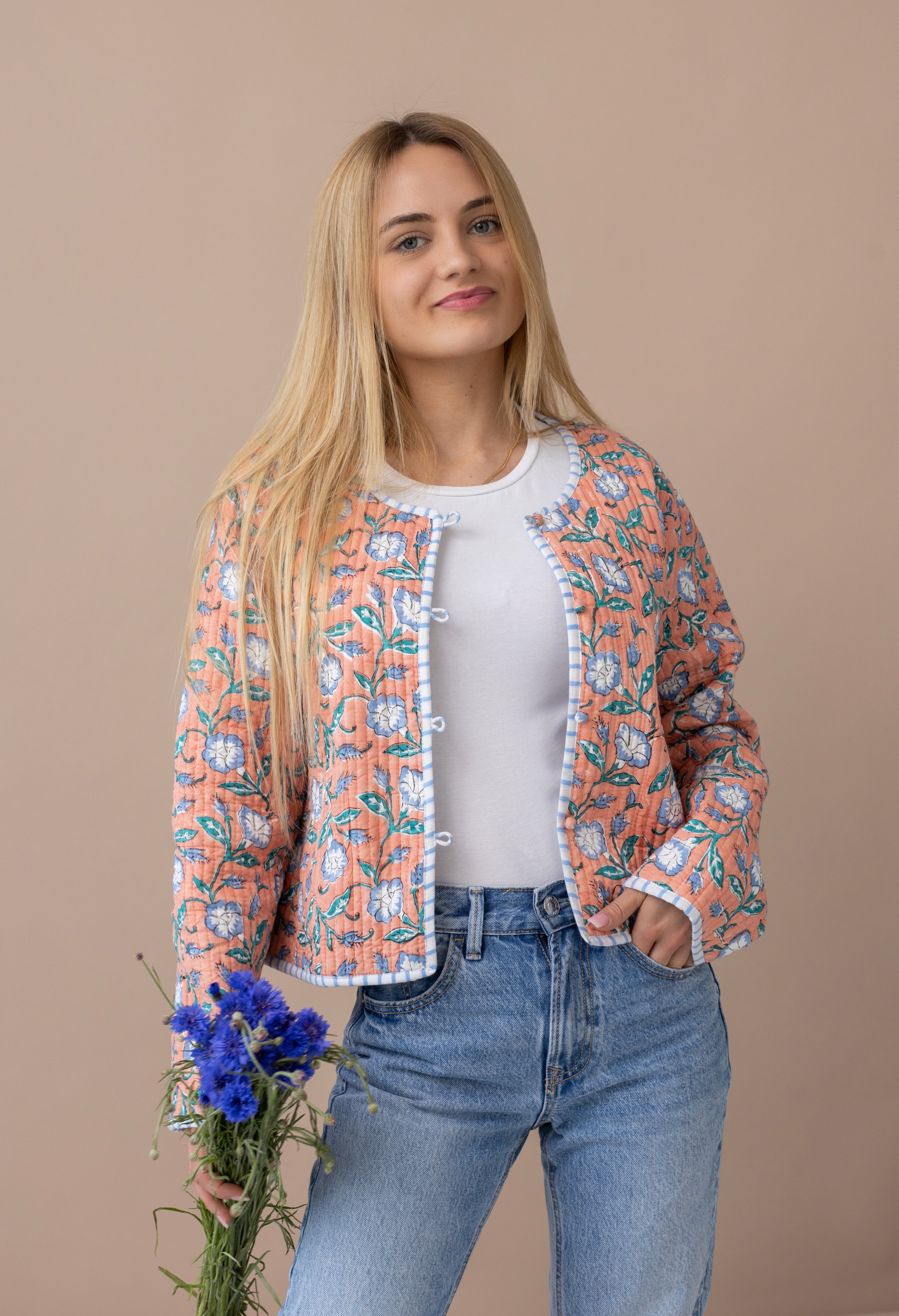 Taara peach Jacket