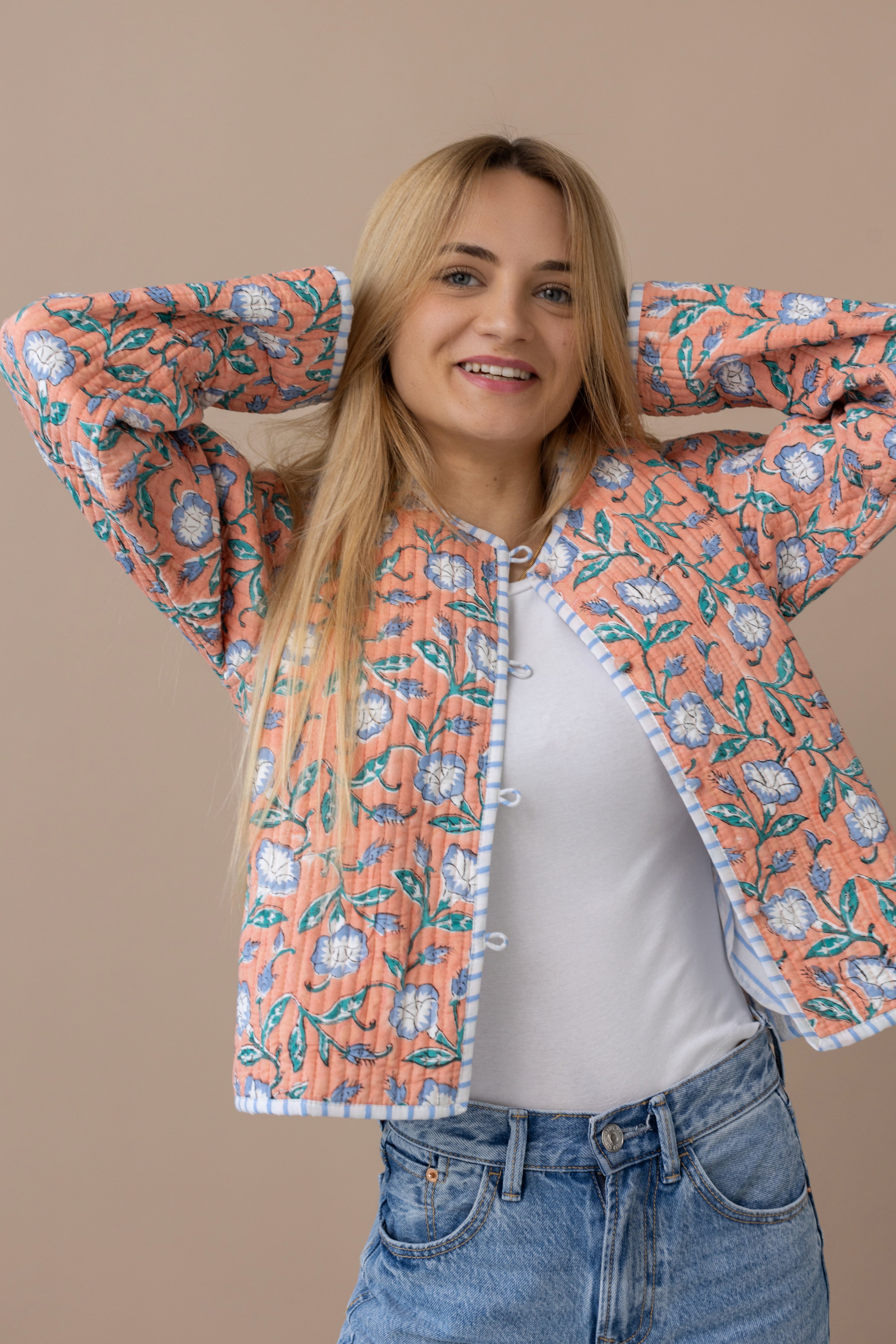 Taara peach Jacket