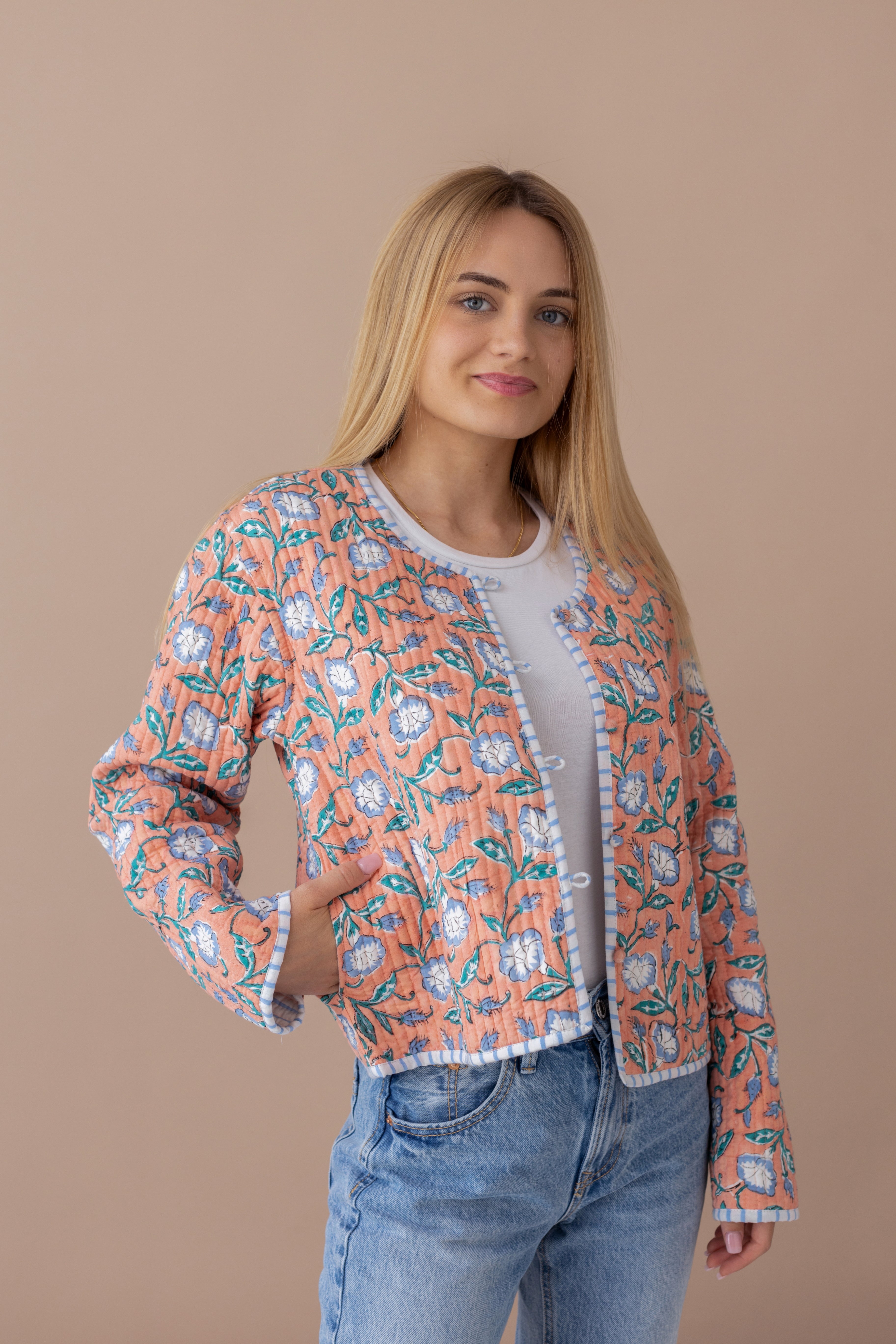 Taara peach Jacket