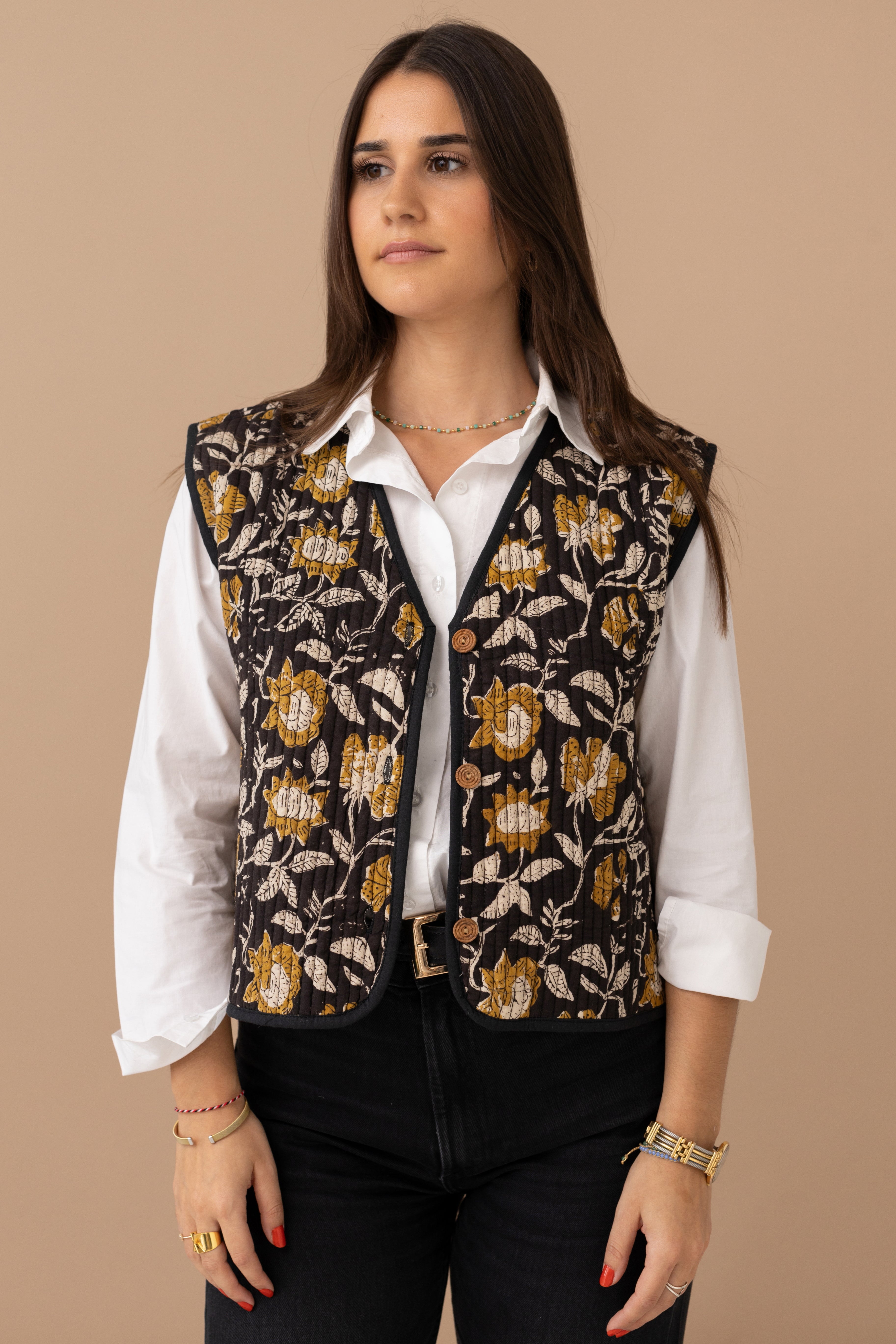 Jay Kalamkari Black Jacket